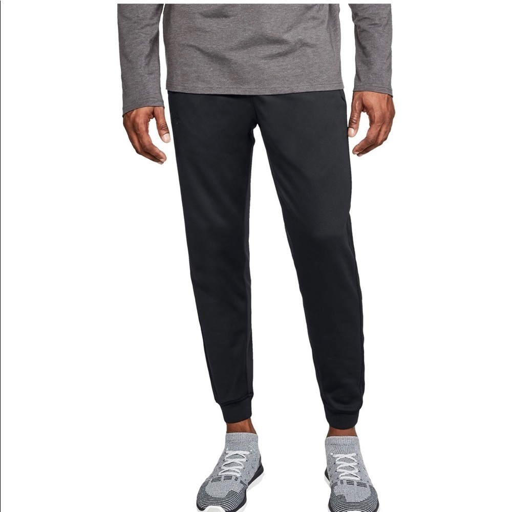 New Men’s Under Armour Black Fleece Joggers Sweats